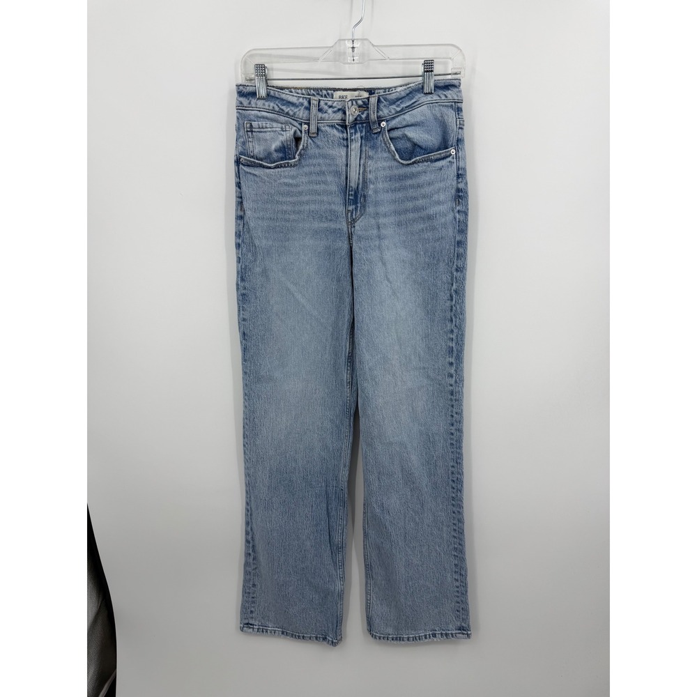 BKE Billie Wide Leg Jeans Women 28 Light Wash Slim Fit High Rise AXB1840R